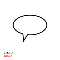 comment icon. vector illustration