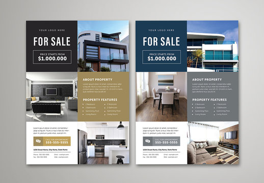 Real Estate Advertising Flyer Layout