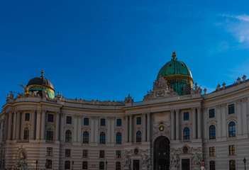 Fototapeta na wymiar Hofburg Wien Ansicht Michaelerplatz