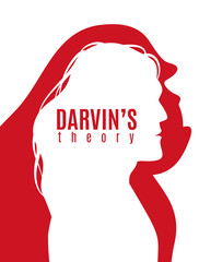 Darwin Theory Poster - obrazy, fototapety, plakaty