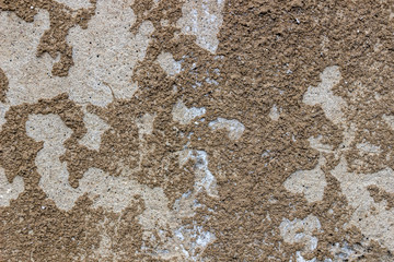 Cracked plaster on the wall, background, texture