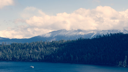 Lake Tahoe Mountains and Lake