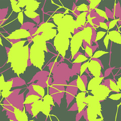 Elegance seamless leaves pattern