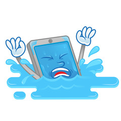 Wet smartphone