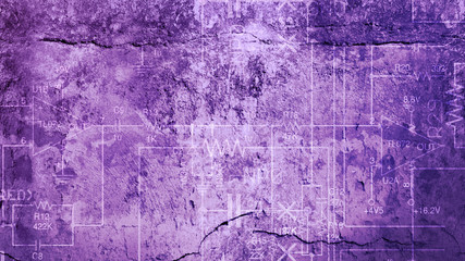 3D rendering of a multilayer color texture for a background based on a concrete and stone
