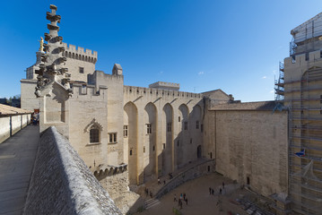 Palace of the Popes of Avignon (roof) - Camargue - Provence - France