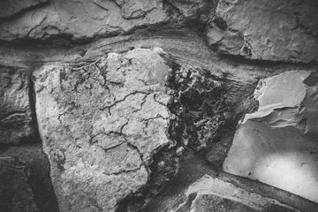 Close up of natural stone wall. Stone wall texture 