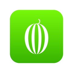 Striped melon icon digital green for any design isolated on white vector illustration