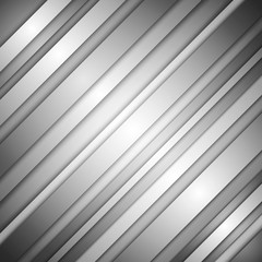Obraz premium Grey business striped abstract background with lines and shadow. Vector ilustration