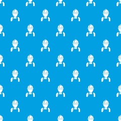 Man mechanic pattern vector seamless blue repeat for any use