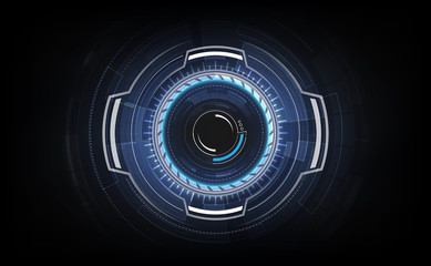 hud interface GUI futuristic technology networking concept template