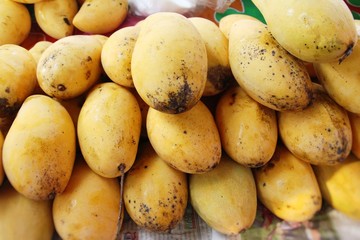 Ripe mango fruit delicious at street food