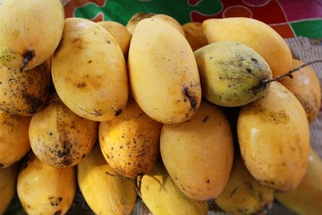 Ripe mango fruit delicious at street food