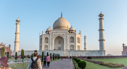 Back of the Taj Mahal in Agra India