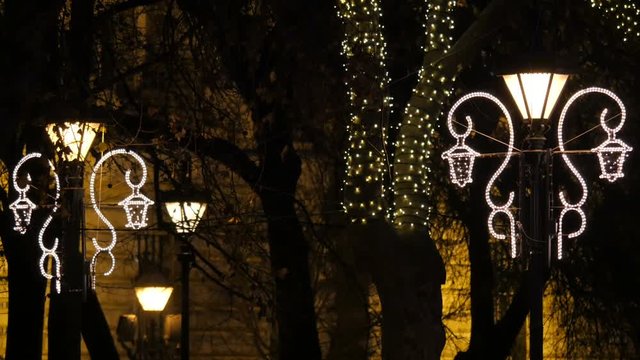 Outdoor decorations on Christmas