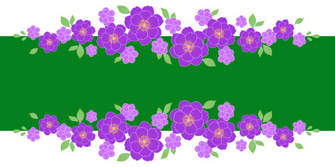 Fototapeta na wymiar 奥ゆかしく古風な雰囲気もする紫の八重の花
