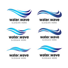 water industry logo and icon design template. water drop logo design