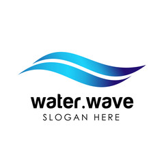 Water wave logo template icon vector illustration design. water industry logo design