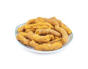 Ganthiya Also know as Gathiya, Ghatiya are deep fried Indian snacks made from chickpea flour. They are a popular teatime snack in Gujarat. They are soft and not crunchy like most other Indian snacks
