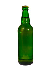 Bottle of beer isolated on white background