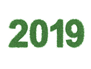     New Year 2019 - 3D Rendered Image 