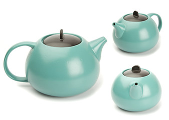 Antique teapot isolated on white background