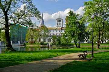 The White Factory, presently the seat of the Central Museum of Textiles at Piotrkowska Street in Lodz

