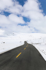 The wild road in Tibet