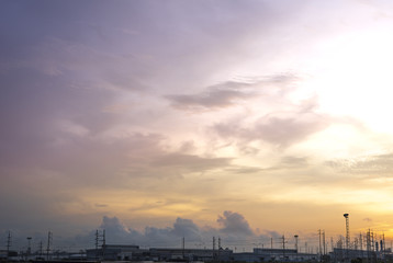 Sky industrial area