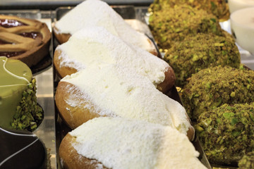 Desserts and ice cream for sale from eytaly in Rome
