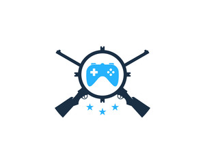 Hunting Game Logo Icon Design Element