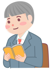 読書をする男性