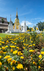 Fototapeta na wymiar Wat Suan Dok is a Buddhist temple (Wat) in Chiang Mai, northern Thailand.
