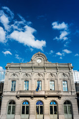 BRUSSELS, BELGIUM - August 5, 2017 : Exterior of the building of the European Parliament in...
