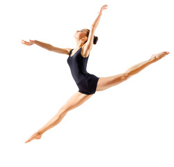 Fototapeta premium Ballerina (isolated on white version)