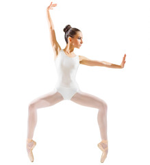 Fototapeta premium Ballerina (isolated on white version)