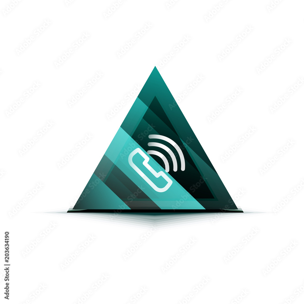 Wall mural vector phone support web button