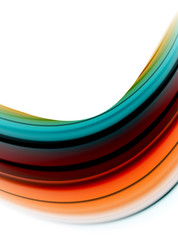 Abstract wave lines fluid color stripes. Vector artistic illustration for poster or web banner