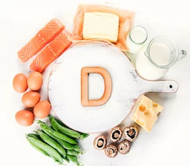 Foto op Plexiglas Natural foods rich in vitamin D © bit24