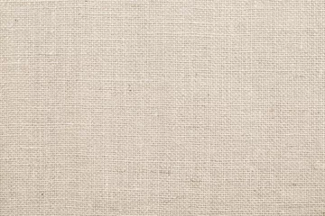 Papier Peint photo autocollant Poussière Hessian sackcloth woven fabric texture background in beige cream brown color