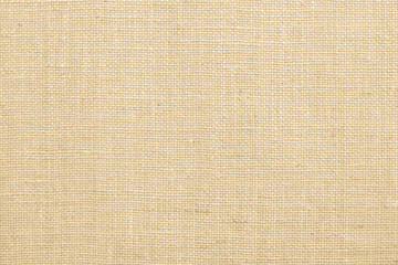 Jute fabric sackcloth burlap texture background beige cream brown color