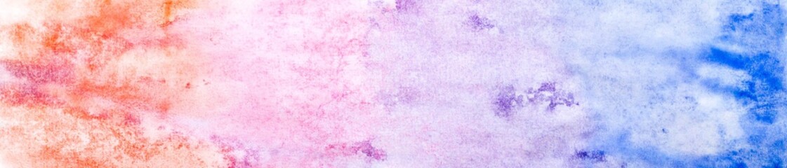 Banner of abstract painted colorful watercolor background