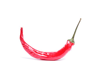 red hot pepper isolated on white background