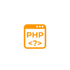 PHP coding vector icon