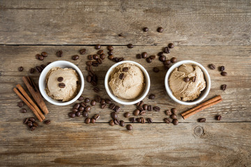Obraz na płótnie Canvas Coffee ice cream