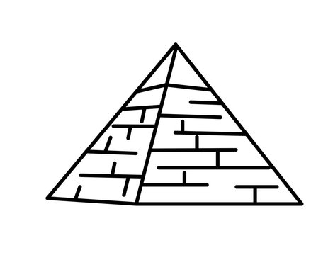 ピラミッド(線画)