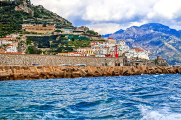 Malerische Ansicht auf  Amalfi, Italien