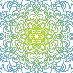 Mandala. Ethnic decorative element. Vector for coloring page for adults