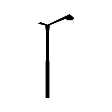 Modern energy-efficient lamppost icon