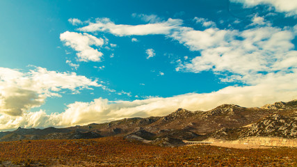 Highway climbin the mountains of Croatia